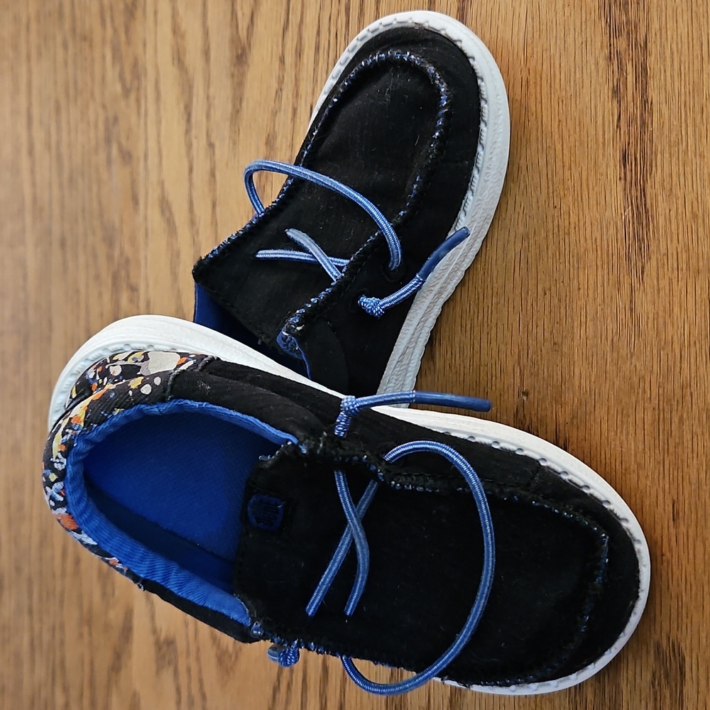 Hey Dude Baby Wally Funk Splatter Slip On Shoes - Toddler Size 8